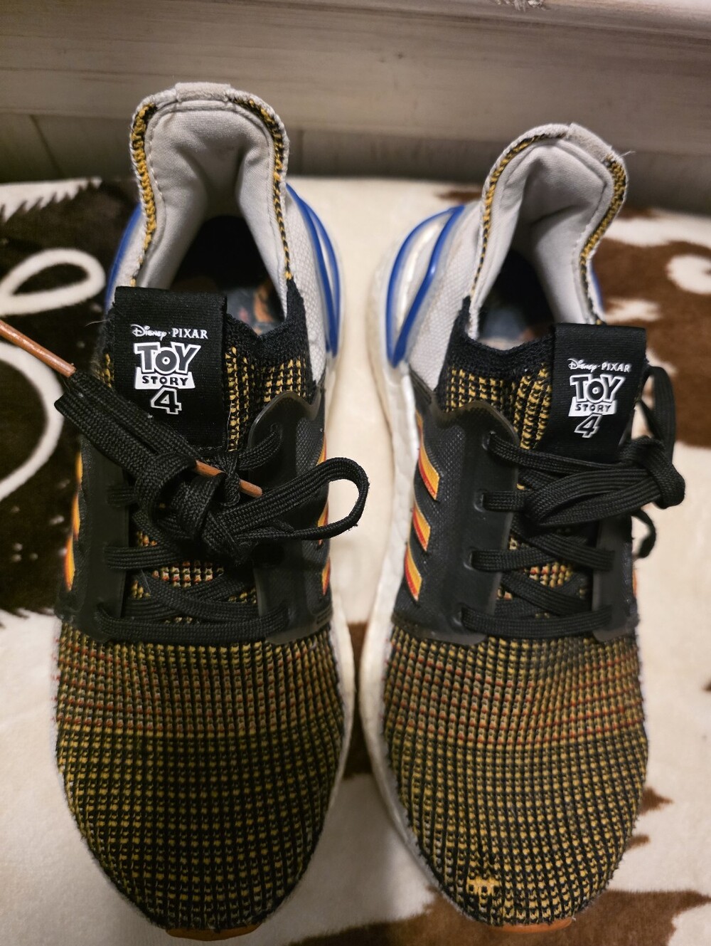 adidas Toy Story 4 Kids Sneakers in Black, Yellow & Orange